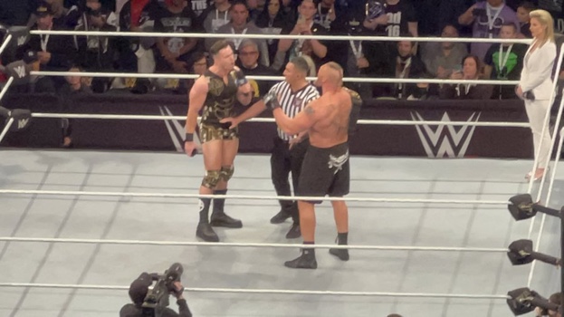Austin Theory was Brock Lesnar’s MSG Title Defence